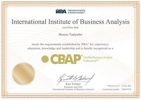 Professional in Business Analysis Certification .
